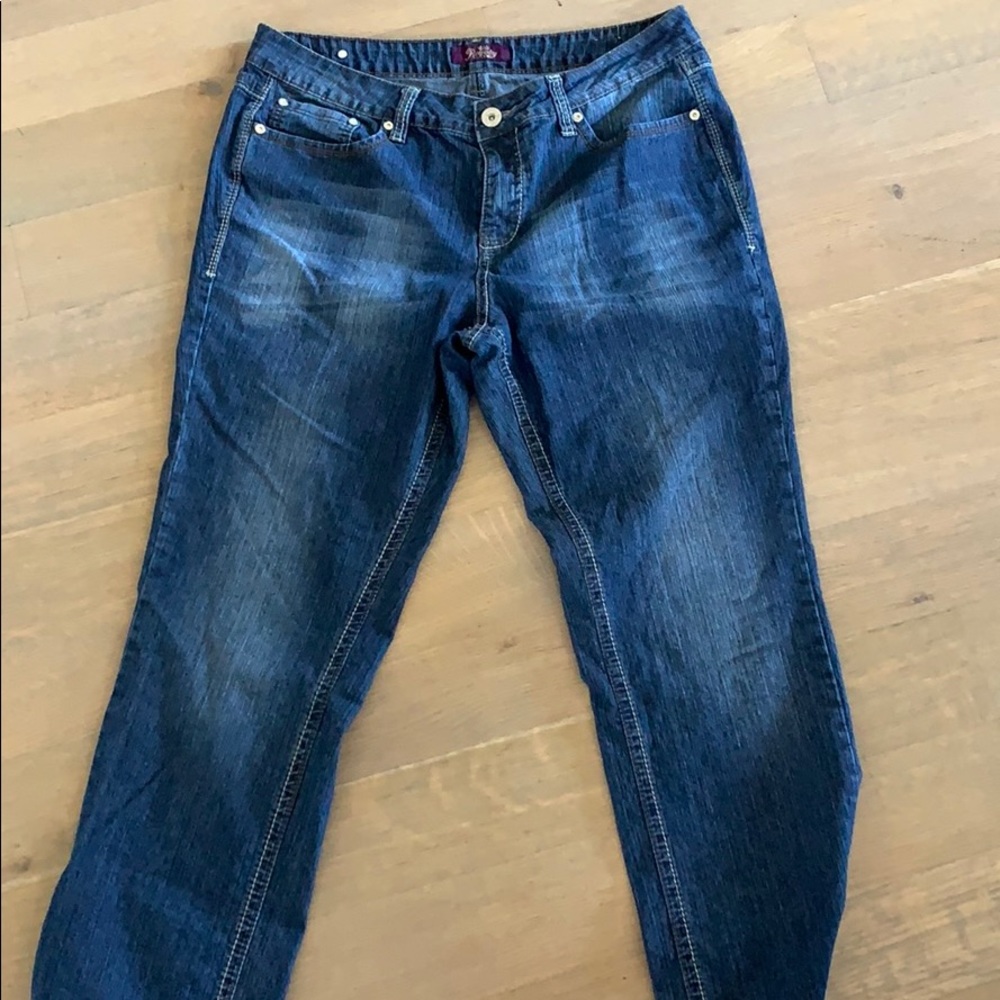 YMI dark wash straight leg jeans
